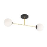mini: Lampa sufitowa MAGNUM nowoczesna czarna / złota E14 10W LED (2)