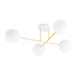 mini: Lampa sufitowa MAGNUM nowoczesna biała / złota E14 10W LED (1)