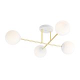 mini: Lampa sufitowa MAGNUM nowoczesna biała / złota E14 10W LED (2)