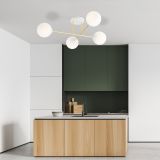 mini: Lampa sufitowa MAGNUM nowoczesna biała / złota E14 10W LED (7)