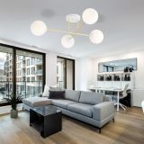 mini: Lampa sufitowa MAGNUM nowoczesna biała / złota E14 10W LED (8)