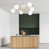 mini: Lampa sufitowa MAGNUM nowoczesna biała / złota E14 10W LED (7)