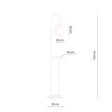 mini: Lampa podłogowa BARI nowoczesna biała E14 10W LED (4)