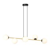 mini: Lampa wisząca GRAVITY nowoczesna czarna / złota E14 10W LED (4)