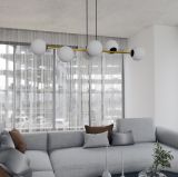 mini: Lampa wisząca GRAVITY nowoczesna czarna / złota E14 10W LED (5)