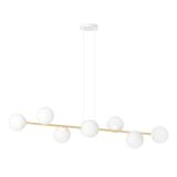 mini: Lampa wisząca GRAVITY nowoczesna biała / złota E14 10W LED (1)