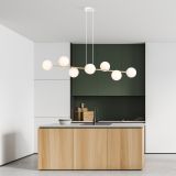 mini: Lampa wisząca GRAVITY nowoczesna biała / złota E14 10W LED (2)