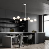 mini: Lampa wisząca GRAVITY nowoczesna biała / złota E14 10W LED (3)