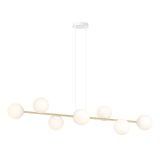 mini: Lampa wisząca GRAVITY nowoczesna biała / złota E14 10W LED (4)