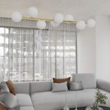 mini: Lampa wisząca GRAVITY nowoczesna biała / złota E14 10W LED (8)