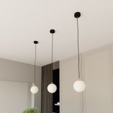 mini: Lampa wisząca ROYAL nowoczesna czarna / złota E14 10W LED (6)