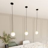 mini: Lampa wisząca ROYAL nowoczesna czarna / złota E14 10W LED (7)