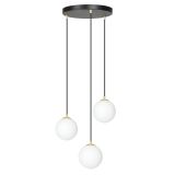 mini: Lampa wisząca ROYAL nowoczesna czarna / złota E14 10W LED (1)