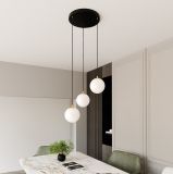 mini: Lampa wisząca ROYAL nowoczesna czarna / złota E14 10W LED (5)