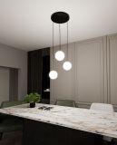 mini: Lampa wisząca ROYAL nowoczesna czarna / złota E14 10W LED (6)