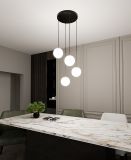 mini: Lampa wisząca ROYAL nowoczesna czarna / złota E14 10W LED (6)