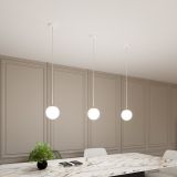 mini: Lampa wisząca ROYAL nowoczesna biała / złota E14 10W LED (6)