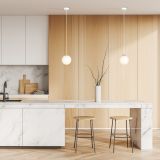 mini: Lampa wisząca ROYAL nowoczesna biała / złota E14 10W LED (8)
