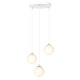 mini: Lampa wisząca ROYAL nowoczesna biała / złota E14 10W LED (3)