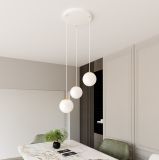 mini: Lampa wisząca ROYAL nowoczesna biała / złota E14 10W LED (5)