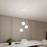 mini: Lampa wisząca ROYAL nowoczesna biała / złota E14 10W LED (7)