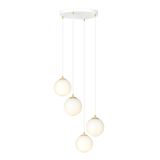 mini: Lampa wisząca ROYAL nowoczesna biała / złota E14 10W LED (3)