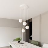 mini: Lampa wisząca ROYAL nowoczesna biała / złota E14 10W LED (5)