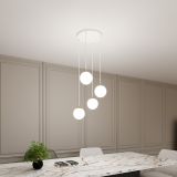 mini: Lampa wisząca ROYAL nowoczesna biała / złota E14 10W LED (7)