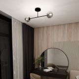 mini: Lampa sufitowa ROMA nowoczesna czarna E14 10W LED (4)