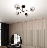 mini: Lampa sufitowa ROMA nowoczesna czarna E14 10W LED (5)