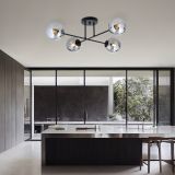 mini: Lampa sufitowa ROMA nowoczesna czarna E14 10W LED (7)
