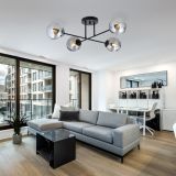 mini: Lampa sufitowa ROMA nowoczesna czarna E14 10W LED (8)
