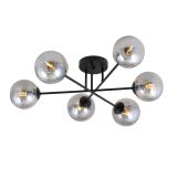 mini: Lampa sufitowa ROMA nowoczesna czarna E14 10W LED (1)