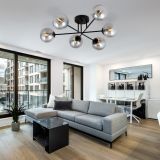 mini: Lampa sufitowa ROMA nowoczesna czarna E14 10W LED (8)
