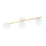 Lampa sufitowa SPLENDI nowoczesna biała / złota E14 10W LED