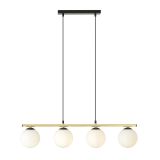 mini: Lampa wisząca ALORA nowoczesna czarna / złota E14 10W LED (2)