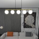 mini: Lampa wisząca ALLORA nowoczesna czarna / złota E14 10W LED (6)