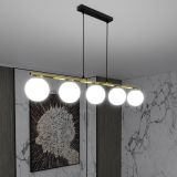mini: Lampa wisząca ALLORA nowoczesna czarna / złota E14 10W LED (8)