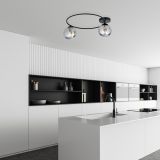 mini: Lampa sufitowa SOPRA nowoczesna czarna E14 10W LED (2)