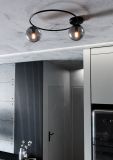 mini: Lampa sufitowa SOPRA nowoczesna czarna E14 10W LED (4)