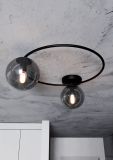 mini: Lampa sufitowa SOPRA nowoczesna czarna E14 10W LED (6)