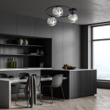 mini: Lampa sufitowa SOPRA nowoczesna czarna E14 10W LED (2)