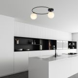 mini: Lampa sufitowa SOPRA nowoczesna czarna E14 10W LED (2)