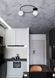 mini: Lampa sufitowa SOPRA nowoczesna czarna E14 10W LED (5)