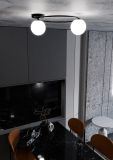 mini: Lampa sufitowa SOPRA nowoczesna czarna E14 10W LED (7)