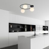 mini: Lampa sufitowa SOPRA nowoczesna czarna E14 10W LED (2)