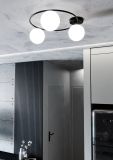 mini: Lampa sufitowa SOPRA nowoczesna czarna E14 10W LED (4)