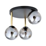 mini: Lampa sufitowa DOLCE nowoczesna czarna / złota E14 10W LED (2)