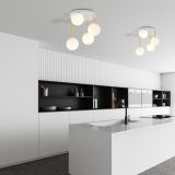 mini: Lampa sufitowa DOLCE nowoczesna biała / złota E14 10W LED (4)