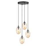 mini: Lampa wisząca ASTRAL nowoczesna czarna E14 10W LED (1)